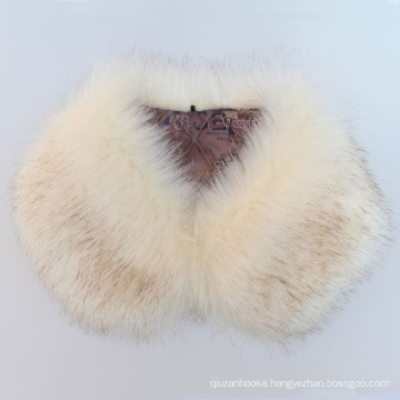 China factory wholesale Natural Fox Fur Hood Trim Scarf Big Fur Collar 100% Real Fox Fur Collar